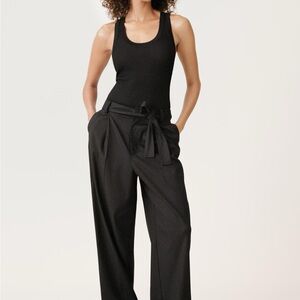 Zara Black Wide-Leg Trousers